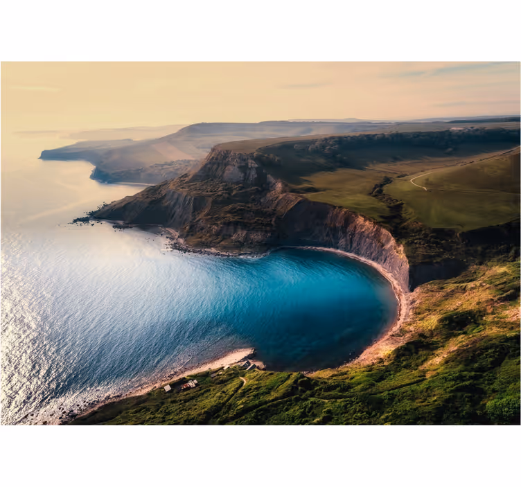 Fototapete landschaft Üppiger küstenhorizont - TenStickers