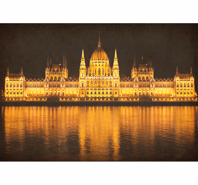 Fototapete städte budapest nachtansicht - TenStickers