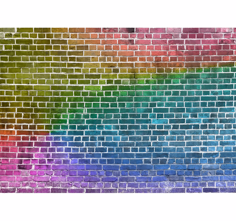 Fototapete muster regenbogensteinmuster - TenStickers