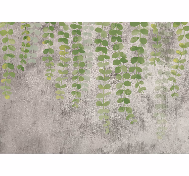 Fototapete natur mit hängendem grün design - TenStickers