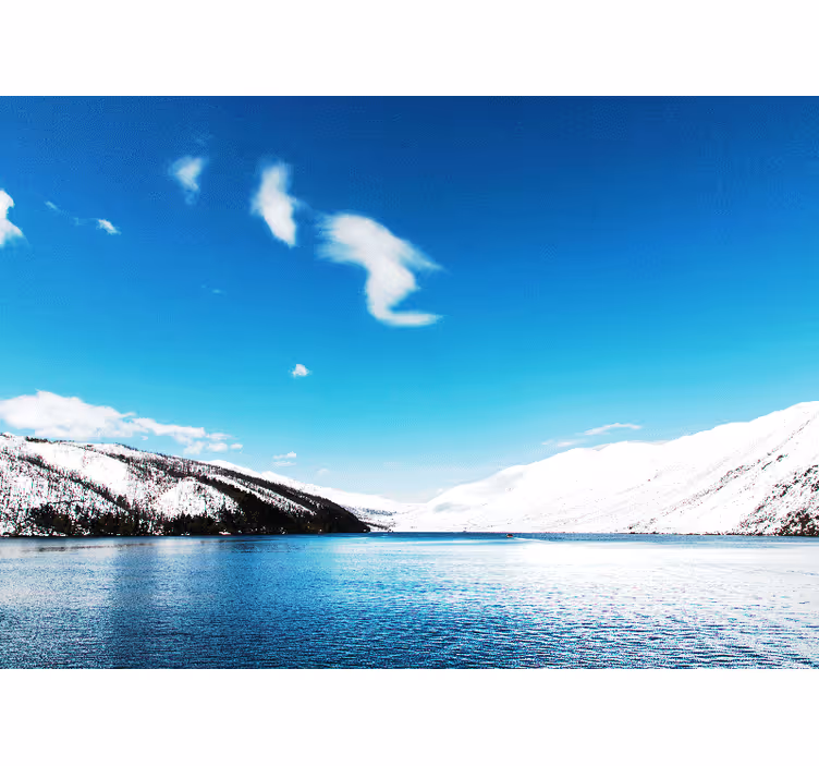Fototapete landschaft schneeberg gipfel - TenStickers