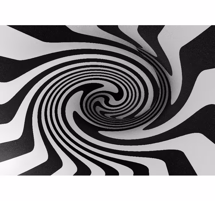 Fototapete abstrakt mit spiralförmigem illusionseffekt - TenStickers