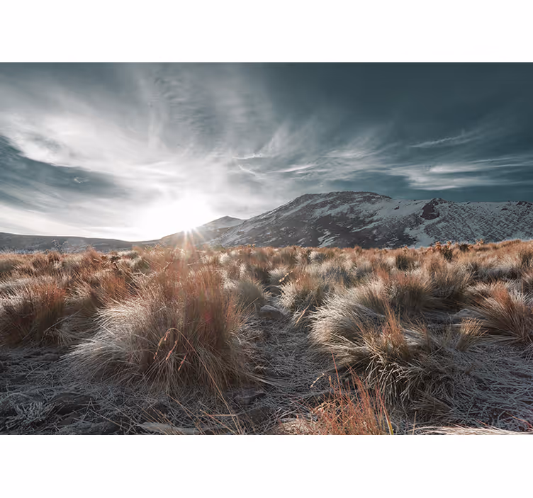 Fototapete landschaft bergmorgen szenario - TenStickers