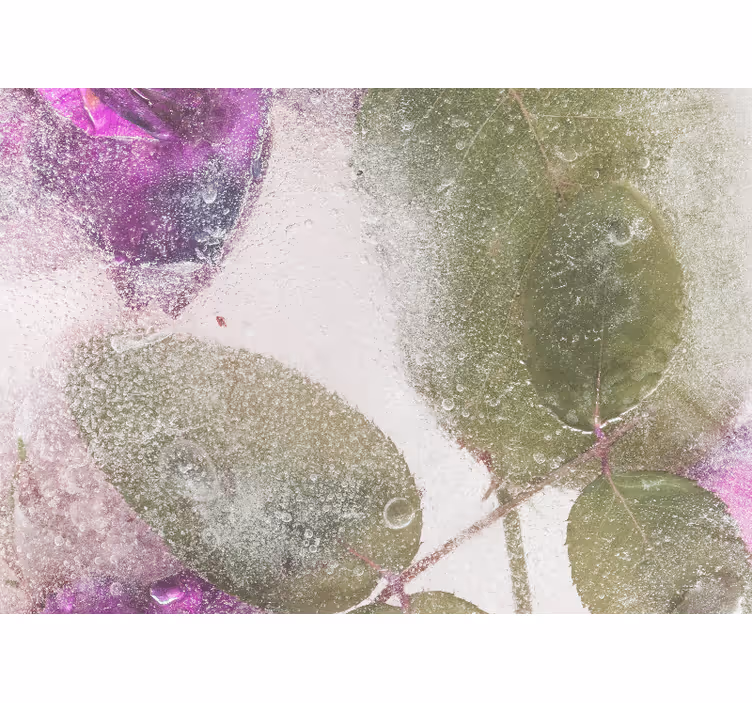 Fototapete blumen in lila floralen elementen - TenStickers