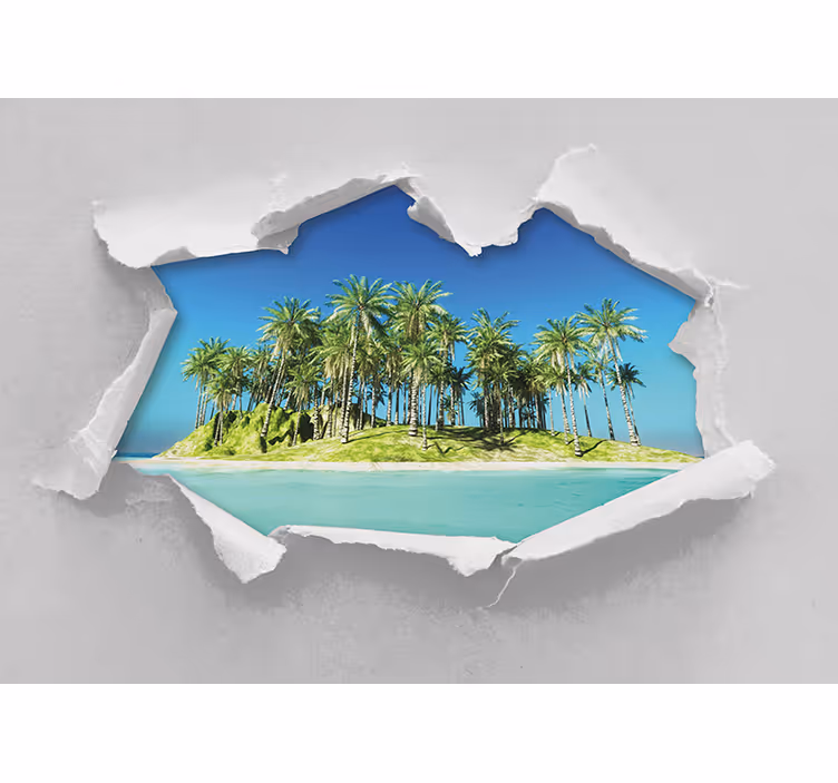 Fototapete landschaft tropisches inselparadies - TenStickers