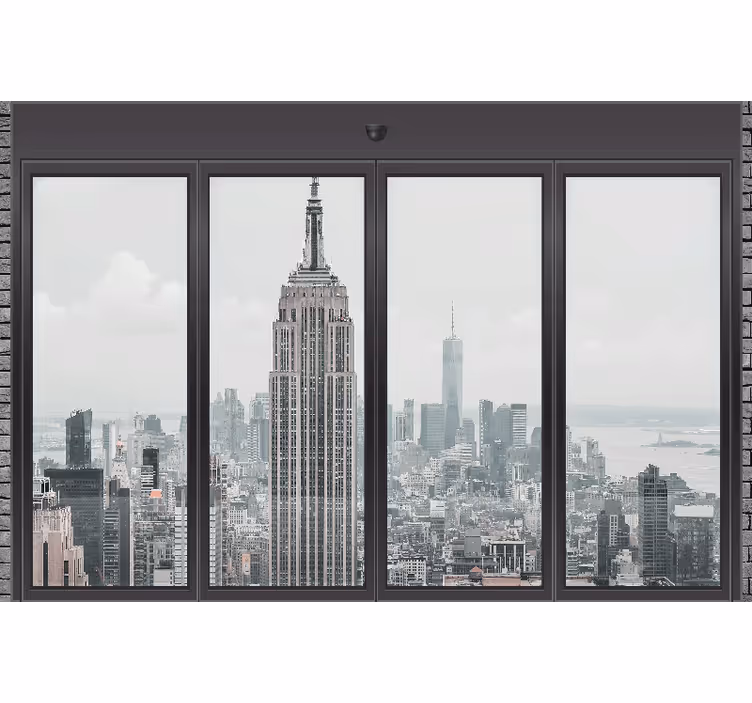 Fototapete new york empire state stadtansicht - TenStickers