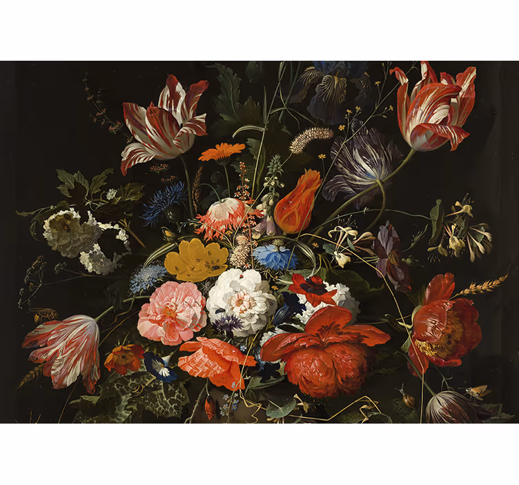 Fototapete Blumen lebendiger blumenstrauß - TenStickers