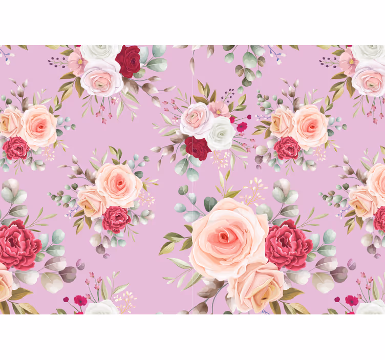 Fototapete blumen im floralen bouquet design - TenStickers