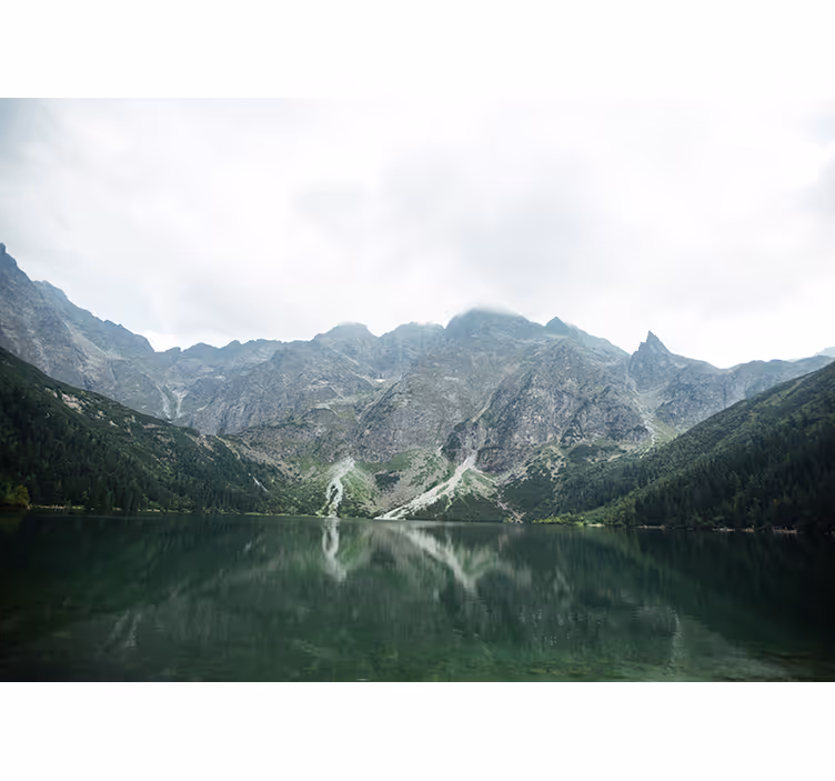 Fototapete landschaft mit majestätischer bergreflexion - TenStickers