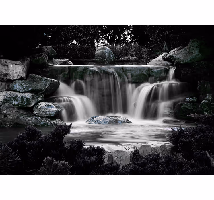 Fototapete wasserfall ruhige wasserfalllandschaft - TenStickers