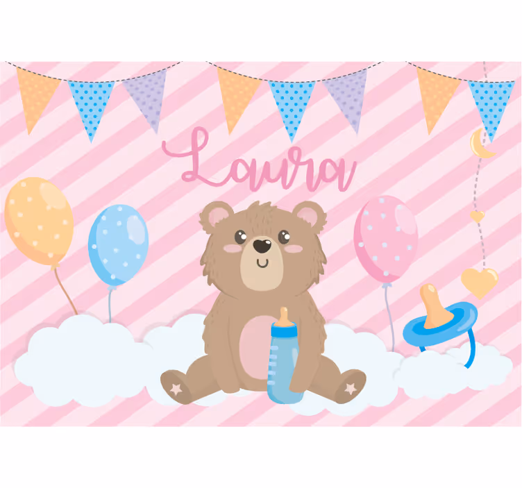 Fototapete kinderzimmer süße bärenillustration - TenStickers