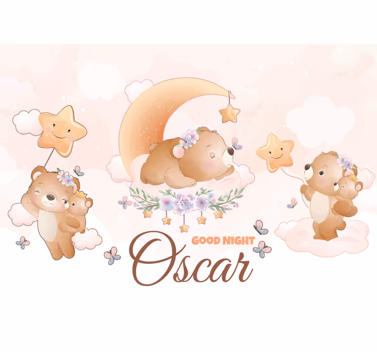 Fototapete babyzimmer schlafbären kollektion - TenStickers