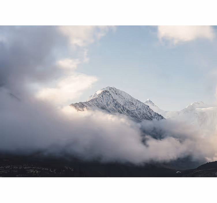 Fototapete berge grand frosty summits - TenStickers
