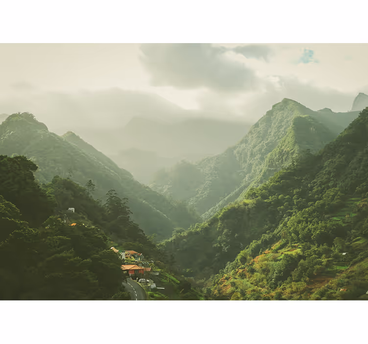 Fototapete landschaft gebirgstal landschaft - TenStickers