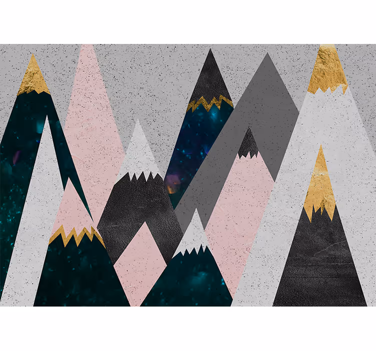 Fototapete berge abstrakte bergspitzen - TenStickers