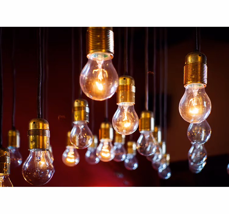 Fototapete fahrzeuge edison glühbirnen cluster - TenStickers