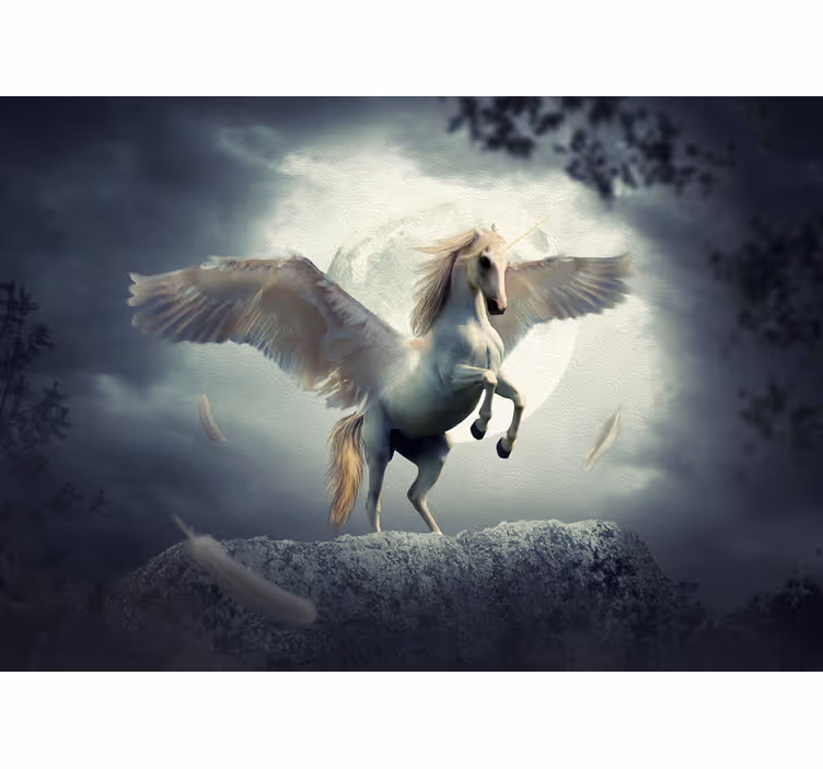 Fototapete fantasie fliegendes einhorn traum - TenStickers
