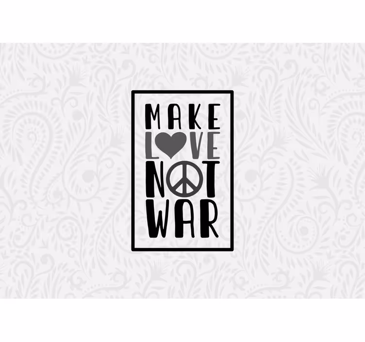 Fototapete liebe mach liebe nicht krieg - TenStickers