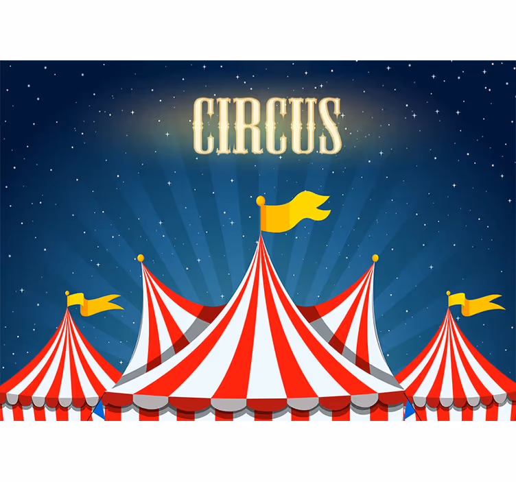 Fototapete liebe zirkus spielzeit - TenStickers