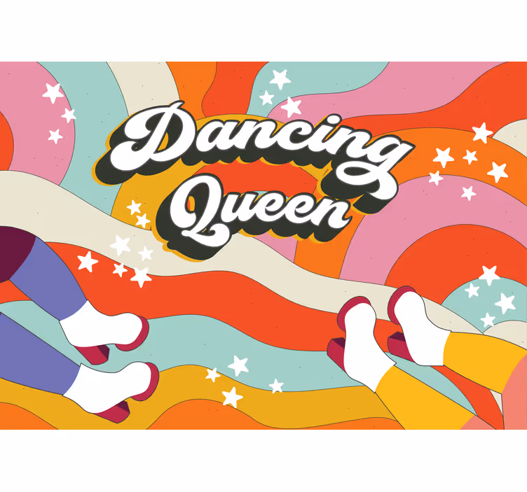 Fototapete musik mit dem flair der dancing queen - TenStickers
