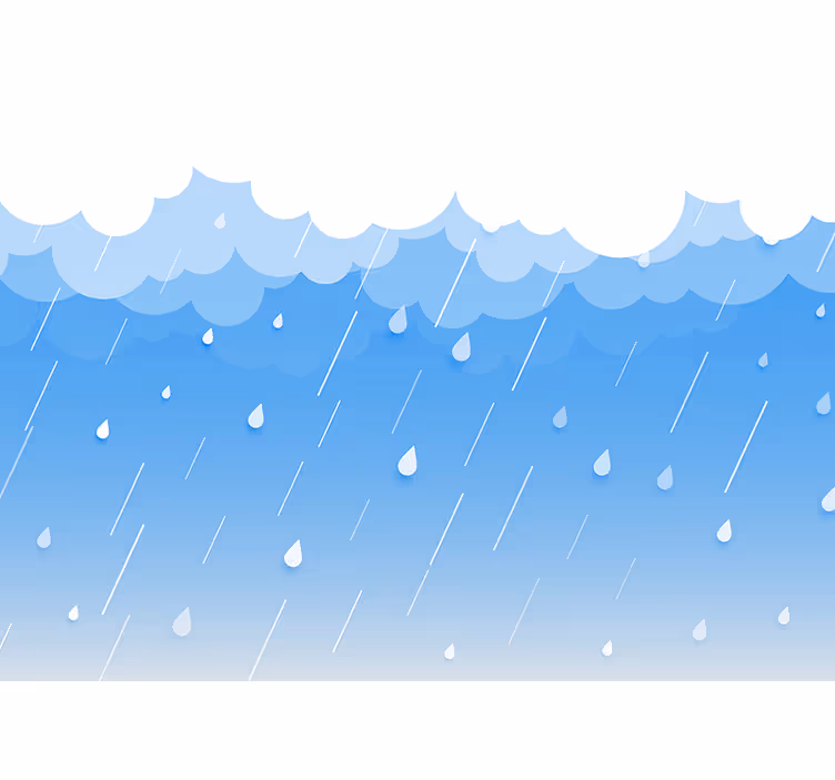 Fototapete himmel regentröpfchen wolkenlandschaft - TenStickers