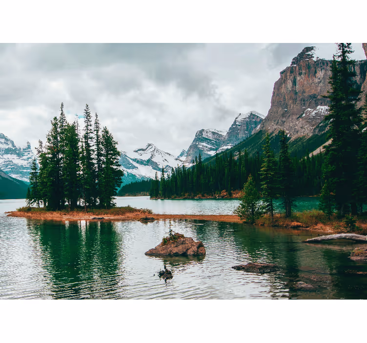 Fototapete landschaft ruhiger alpensee - TenStickers