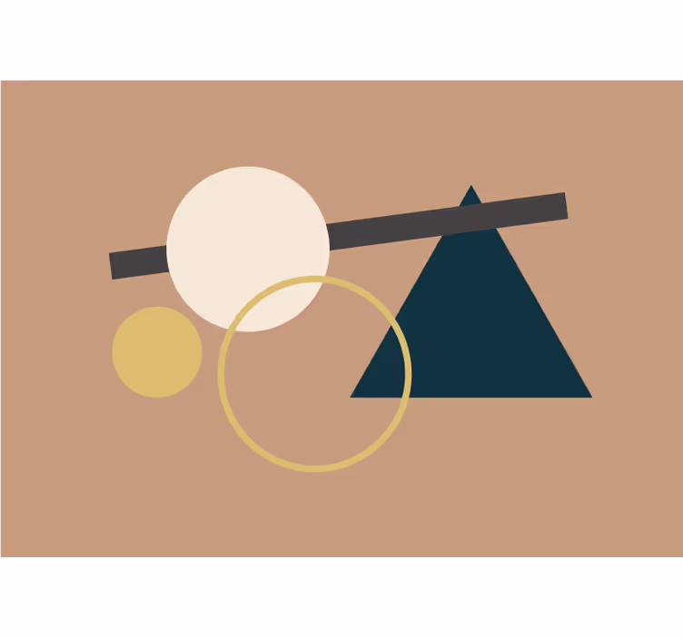 Fototapete abstrakt geometrische formen - TenStickers