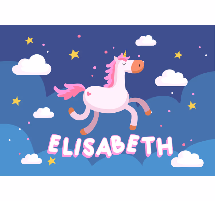 Fototapete tiere einhorn traumlandschaft - TenStickers
