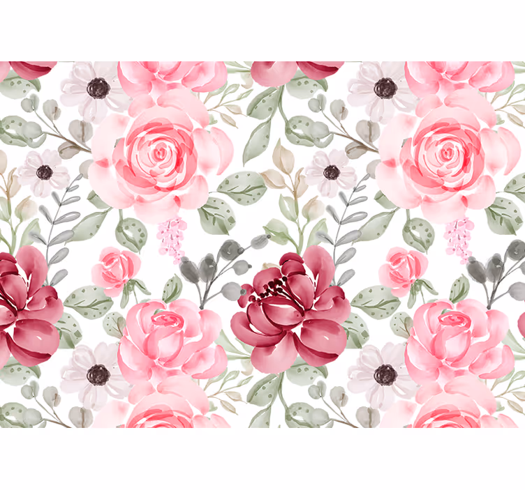 Fototapete blumen mit blütenmuster - TenStickers