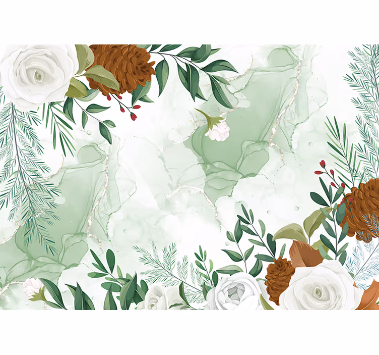 Fototapete blumen elegante blumenarrangements - TenStickers