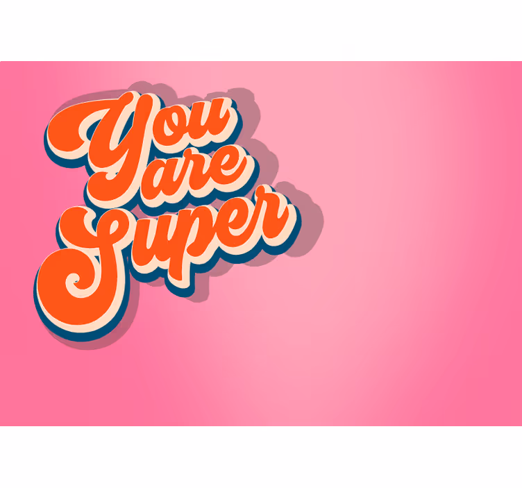 Fototapete Jugendzimmer You are Super - TenStickers