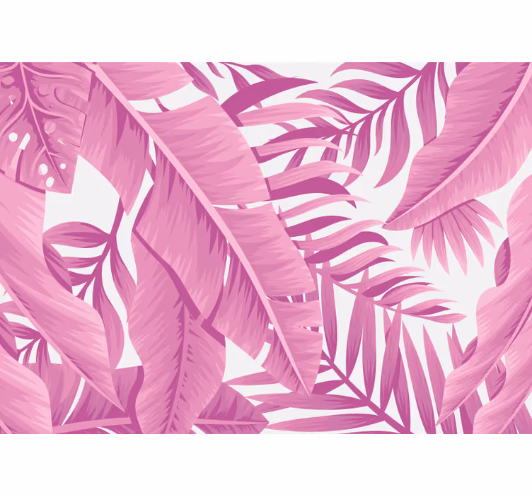 Fototapete Natur rosa tropisches design - TenStickers