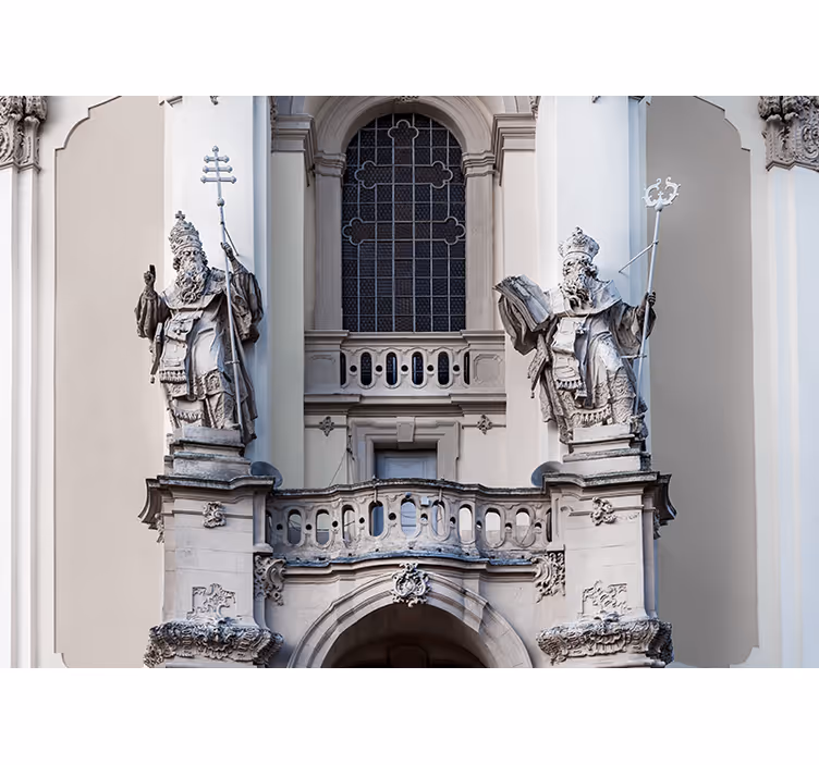 Fototapete klassische kunst königsstatuen - TenStickers