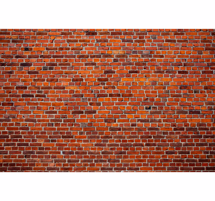 Fototapete ziegelwand im rustikalen ziegelmotiv - TenStickers