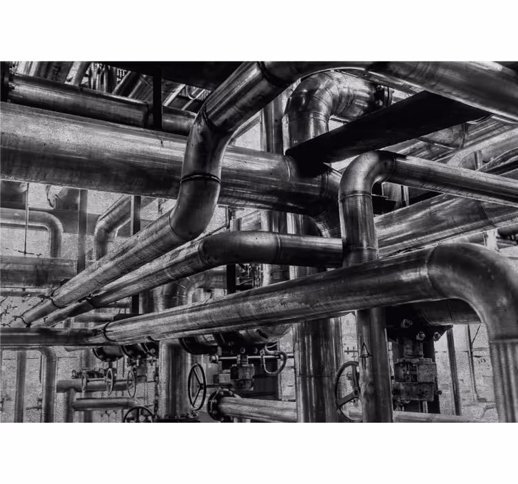 Fototapete muster industrie rohr muster - TenStickers