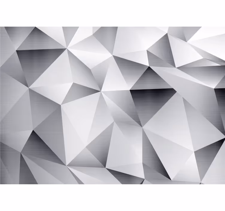 3d tapete mit geometrisch gemusterten facetten - TenStickers