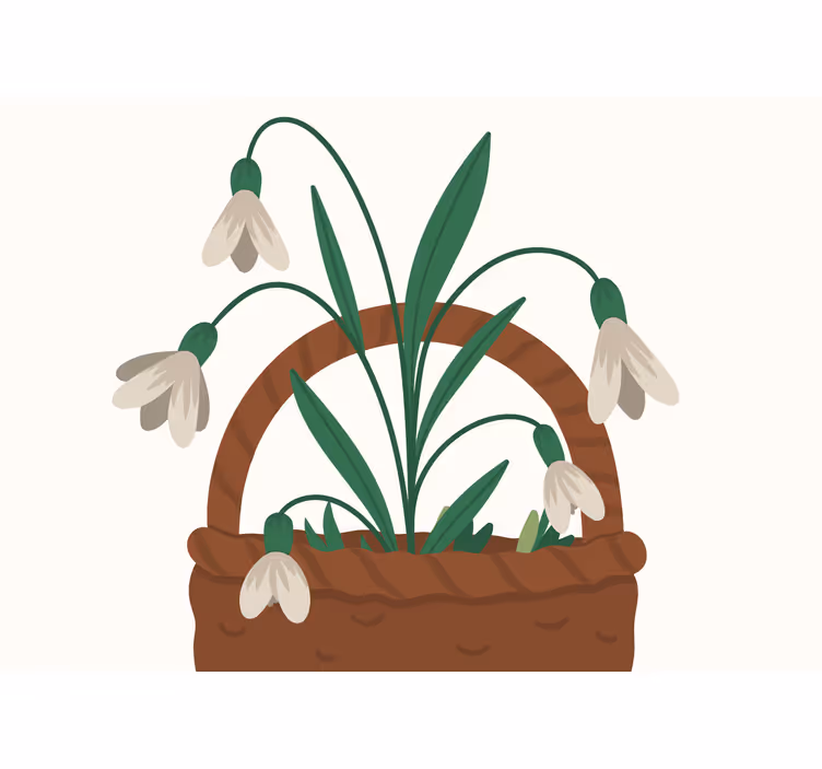 Fototapete blumen zarte schneeglöckchen blüten - TenStickers
