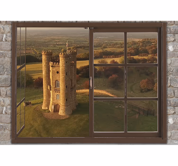 Fototapete städte historischer schlossblick - TenStickers