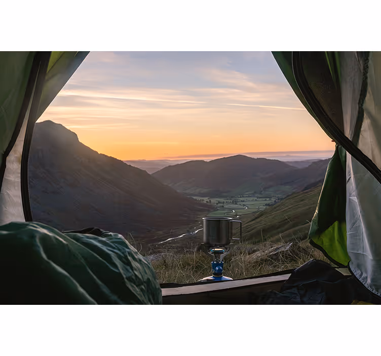 Fototapete landschaft malerische bergansicht - TenStickers