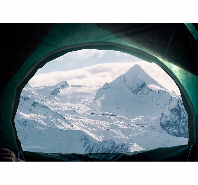 Fototapete berge majestätische schneegipfel - TenStickers