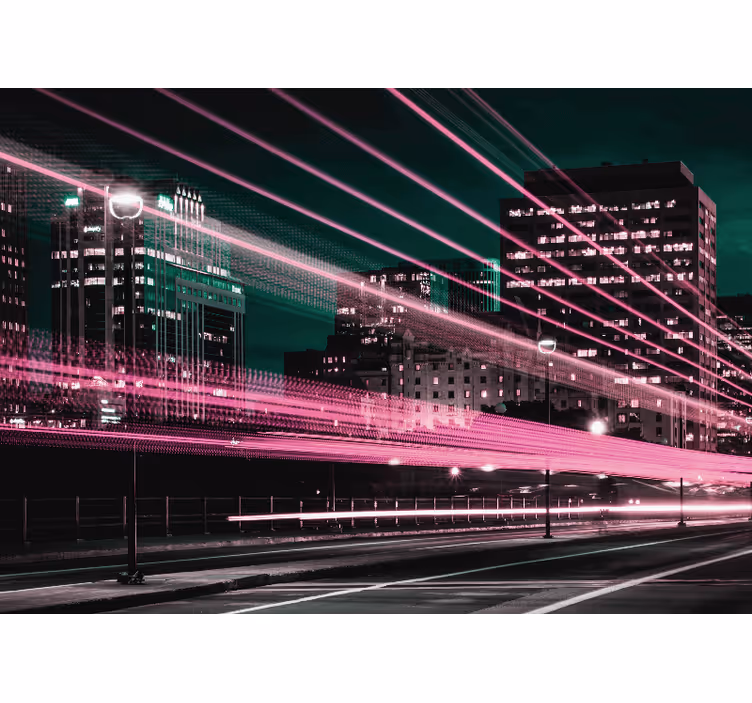 Fototapete städte urbaner skyline rausch - TenStickers