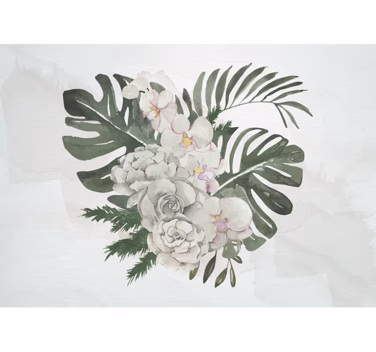 Fototapete blumen elegante florale komposition - TenStickers