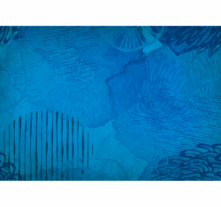 Fototapete abstrakt mit blauen texturmuster - TenStickers