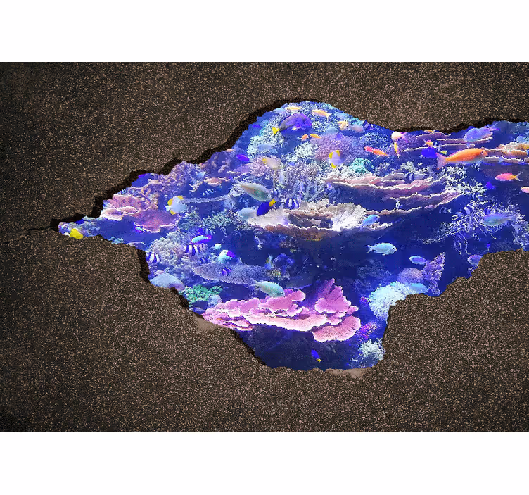 Fototapete natur unter den wellen korallenlandschaft - TenStickers