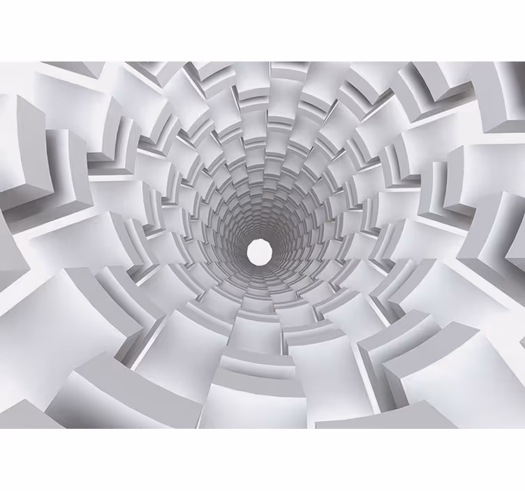 Fototapete abstrakt mit tunnelperspektive design - TenStickers
