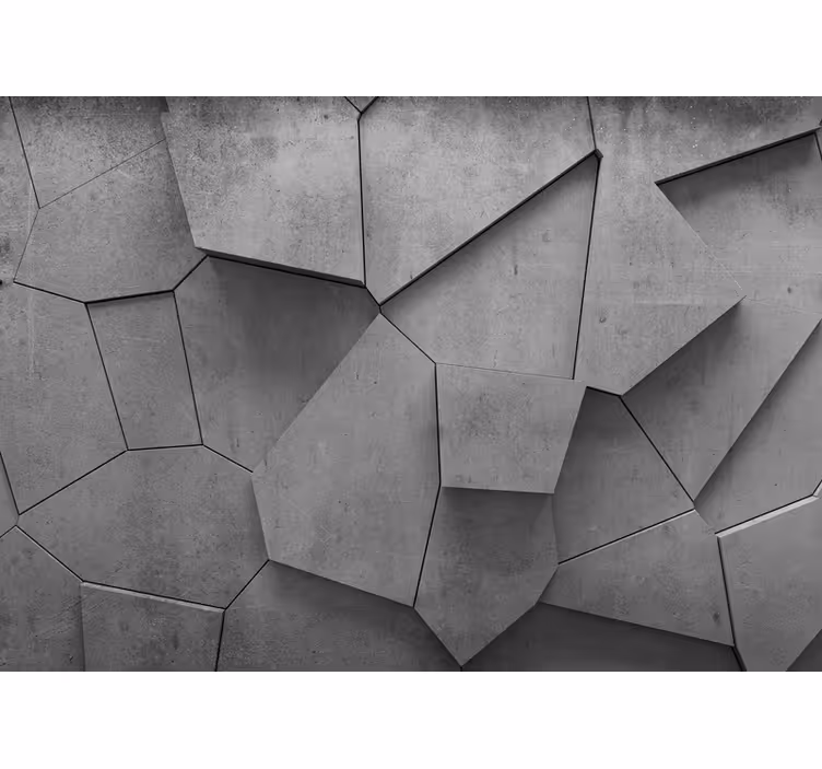 Fototapete muster geometrische betonanordnung - TenStickers