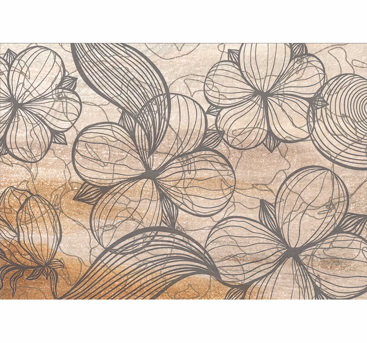Fototapete blumen mit eleganten floralen mustern - TenStickers