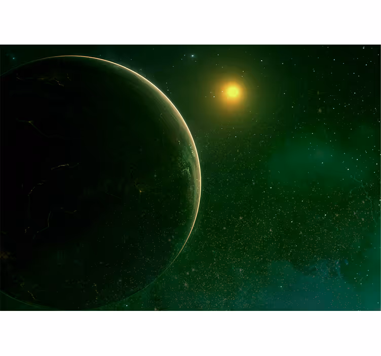 Fototapete weltraum planetare himmelslandschaft - TenStickers