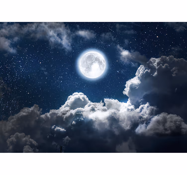 Fototapete himmel mondnachtshimmel - TenStickers
