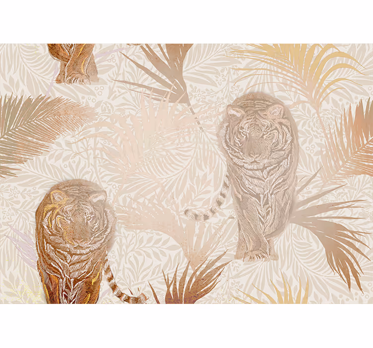Fototapete tiere majestätisches tiger-motiv - TenStickers